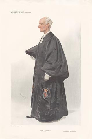 Leslie Matthew 'Spy' Ward Vanity Fair - Clergy. 'The Chaplain'. Archdeacon Wilberforce. One of a set.