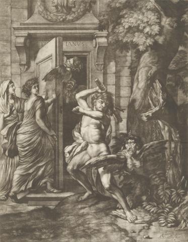 Abraham Blooteling Hercules before the Temple of Janus