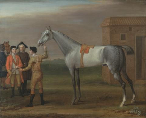 John Wootton Lamprey, with His Owner Sir William Morgan, at Newmarket
