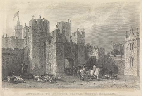 William Le Petit Entrance to Ainwick Castle, Northumberland; page 9 (Volume One)