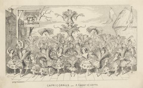 George Cruikshank Capricornus - A Caper- o' - corns