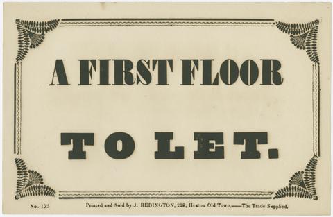  A first floor to let.