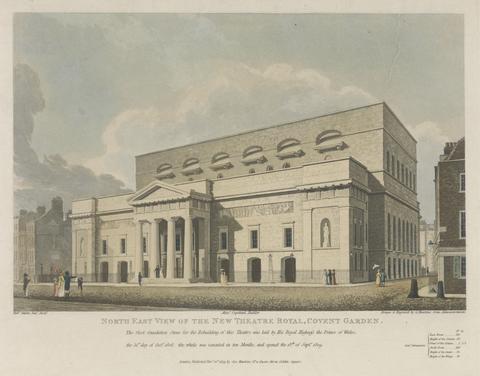 George Hawkins North East View of the New Theatre Royal, Convent Garden