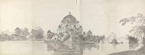 William Hodges View of the Tomb of the Emperor Shere Shah at Sasseram (Sasaram) in Bahar