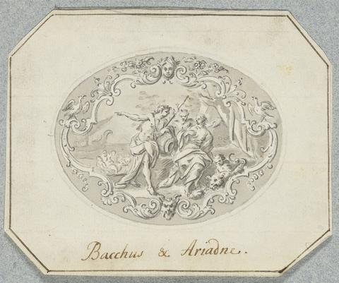 Augustin Heckel Bacchus & Ariadne; Design for a Gold Box