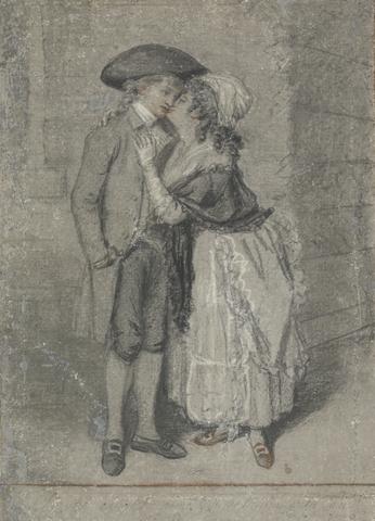 John Raphael Smith So She Caught Him and Kissed Him (Proverbs, Chapter VII, Verse 13)