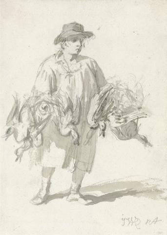 James Ward A Rustic Carrying Ducks
