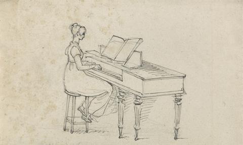 Benjamin West Woman at a Square Piano