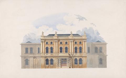 Thomas Henry Wyatt Design for the Mechanics' Institution, Basingstoke: Elevation