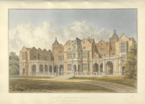 John Buckler FSA South view of Holland House, Middlesex, the Seat of Lord Holland