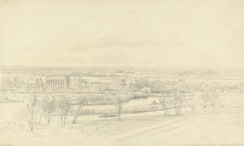 Henry Edridge View of Eton from Windsor Castle