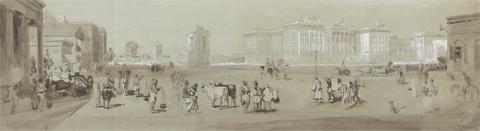Sir Charles D'Oyly Government House from St. Andrew's Library - Calcutta