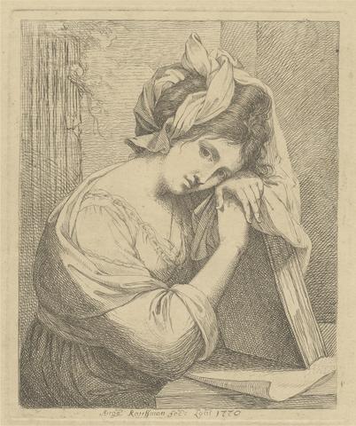 Angelica Kauffmann Young Woman in Contemplation, 24, I/II