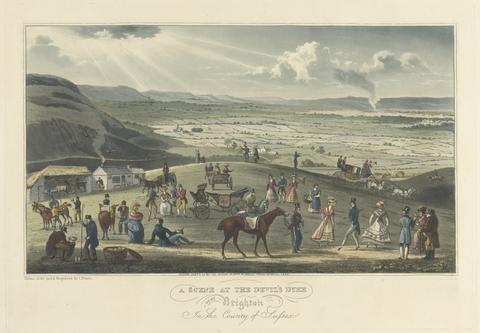 John Bruce Coaching: A Scene at the Devil's Dyke near Brighton in the country of Sussex