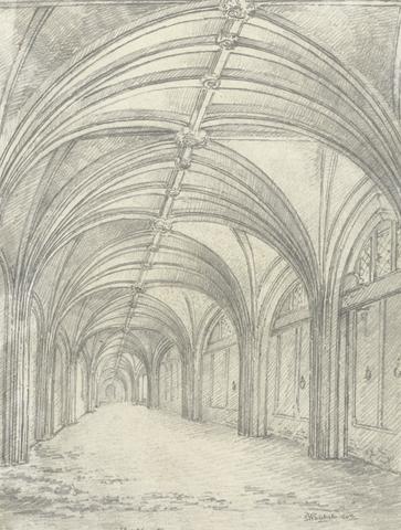 C. John M. Whichelo Inside of Part of Cloisters, Adjoining St. Bartholomews Porch