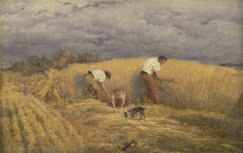 John Linnell A Finished Study for 'Reaping'