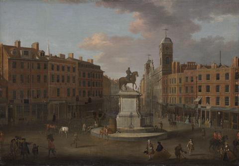 Charing Cross, with the Statue of King Charles I and Northumberland House