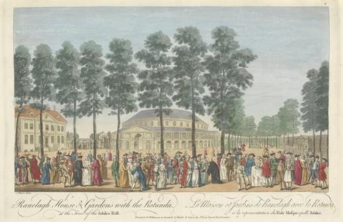 Thomas Bowles Ranelagh House & Gardens with the Rotunda at the Time of the Jubilee Ball