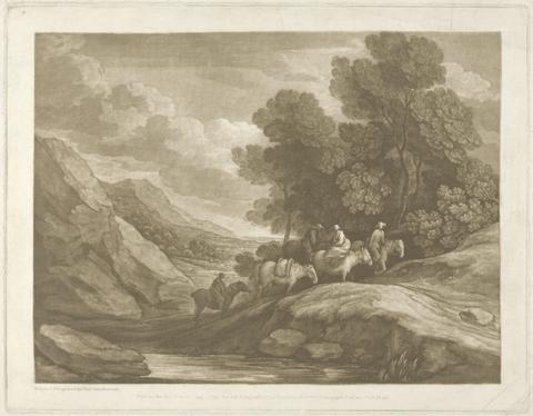 Wooded Upland Landscape with Riders and Packhorse
