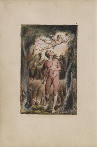 William Blake Songs of Innocence and of Experience, Plate 1, Innocence Frontispiece (Bentley 2)