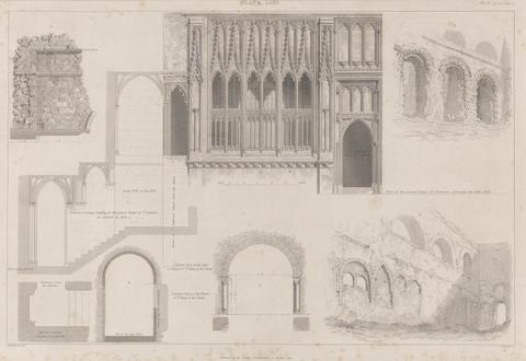 James Basire the younger Vol. 6, Plate XXVI: Chapel of St Stephen, Chapel of St Mary in the Vaults