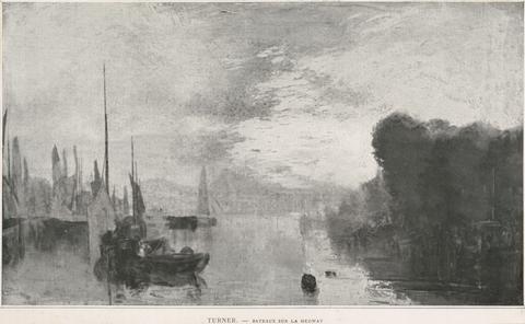 Joseph Mallord William Turner Bateaux sur la Medway.