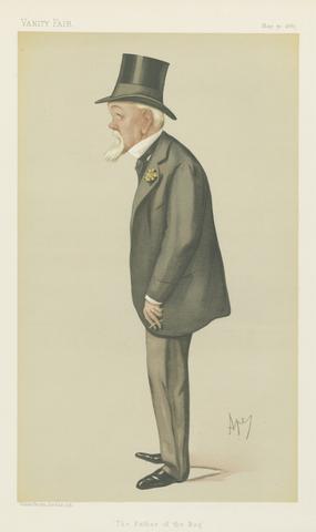 Carlo Pellegrini Vanity Fair: Military and Navy; 'The Father of the Rag', Major A.G.F. Jocelyn, May 30, 1885