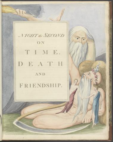 William Blake Young's Night Thoughts, Page 17, "Night the Second, On Time, Death and Friendship."