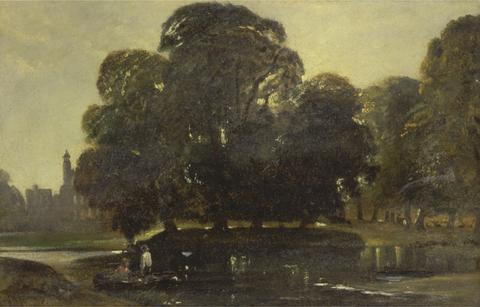 William James Muller A View of Eton and the Fellows Eyot