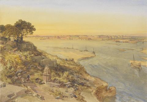 William Simpson Allahabad, from the Right Bank of the Jumna