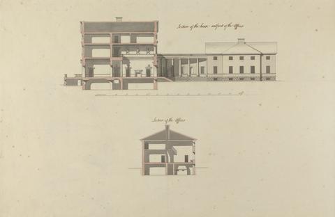 Sir William Chambers Headfort House, Ireland: Sections of the House and Offices