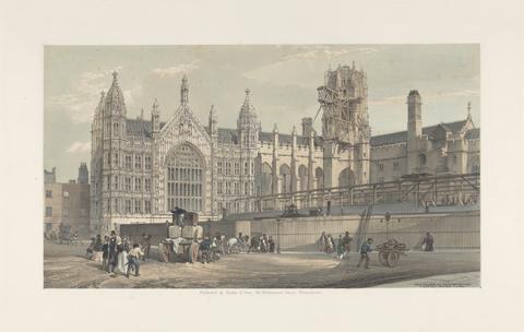 unknown artist The Palace of Westminster from Old Palace Yard