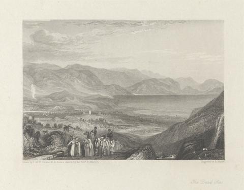Edward Francis Finden The Dead Sea, Jericho and the Mouth of the Jordan