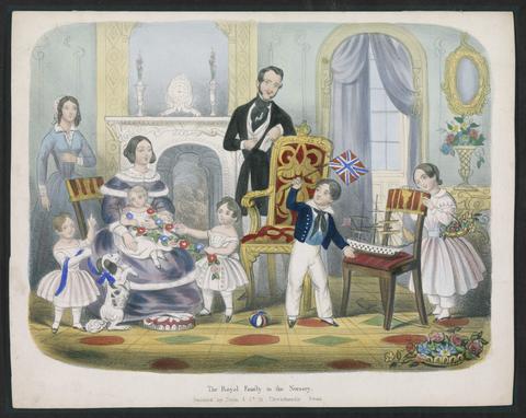  [Collection of prints illustrating Victoria and Albert and their children].
