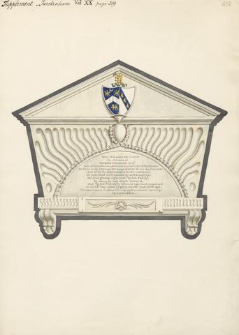 Daniel Lysons Memorial to Thomas Wildman from Twickenham Church