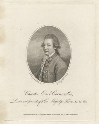 Francesco Bartolozzi RA Charles Earl Cornwallis, Lieutenant General of His Majesty's Forces, &c., &c., & c.
