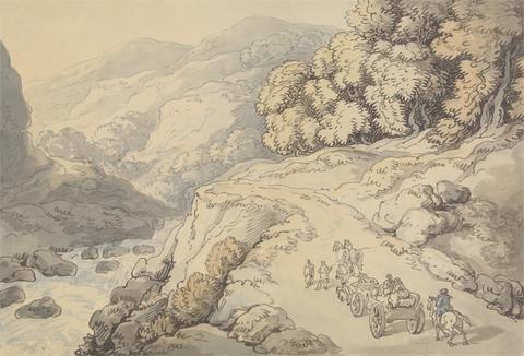 Thomas Rowlandson Falls on the River Conwy, North Wales