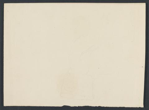 Edward Lear Graphite sketch on loose sheet
