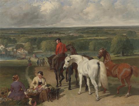 John Frederick Herring Exercising the Royal Horses