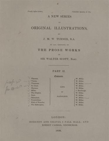 William Miller Front of Wrapper for The Prose Works of Sir Walter Scott, Part Two (two copies)