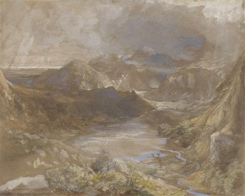 Samuel Palmer Llwyngwynedd and Part of Llyn-y-ddina Between Capel Curig and Beddegelert, North Wales