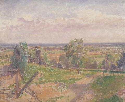 Spencer Frederick Gore An Extensive Landscape in Yorkshire