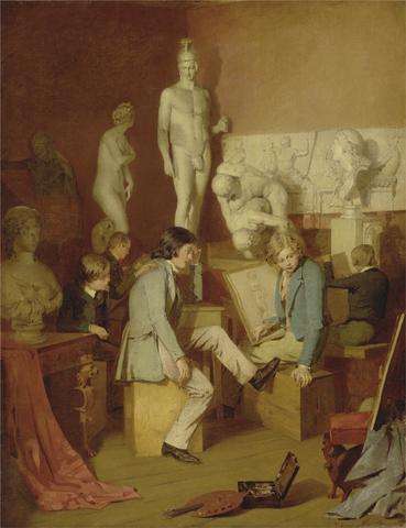 William Stewart Interior of an Academy: The Critics