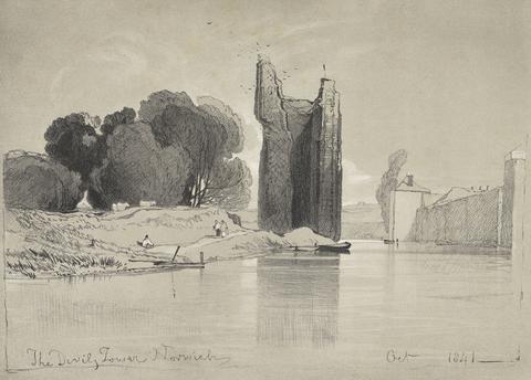 Miles Edmund Cotman The Devil's Tower, Norwich Oct. 1841