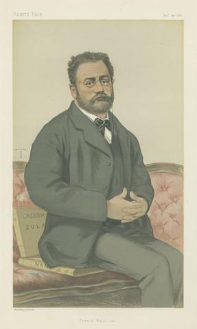 Theobald Chartran Vanity Fair: Literary; 'French Realism', Emile Zola, January 24, 1880