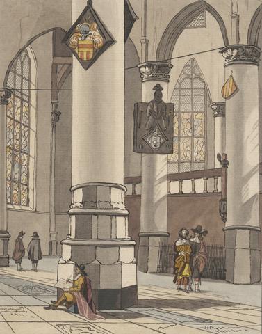 Cornelius Ploos Van Amstel Church Interior after Pieter Saenredam
