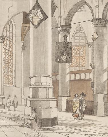 Cornelius Ploos Van Amstel Church Interior after Pieter Saenredam