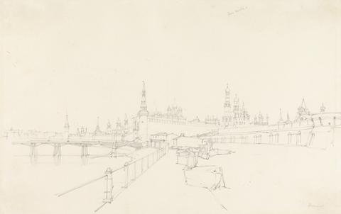 Alfred Gomersal Vickers Kremlin from the Quay
