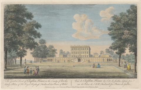 unknown artist The Garden Front of Cliefden House in the County of Bucks, lately a Palace of His Royal Highness Frederick late Prince of Wales