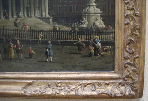 unknown artist Italian, Venetian Rococo, 'Canaletto' frame